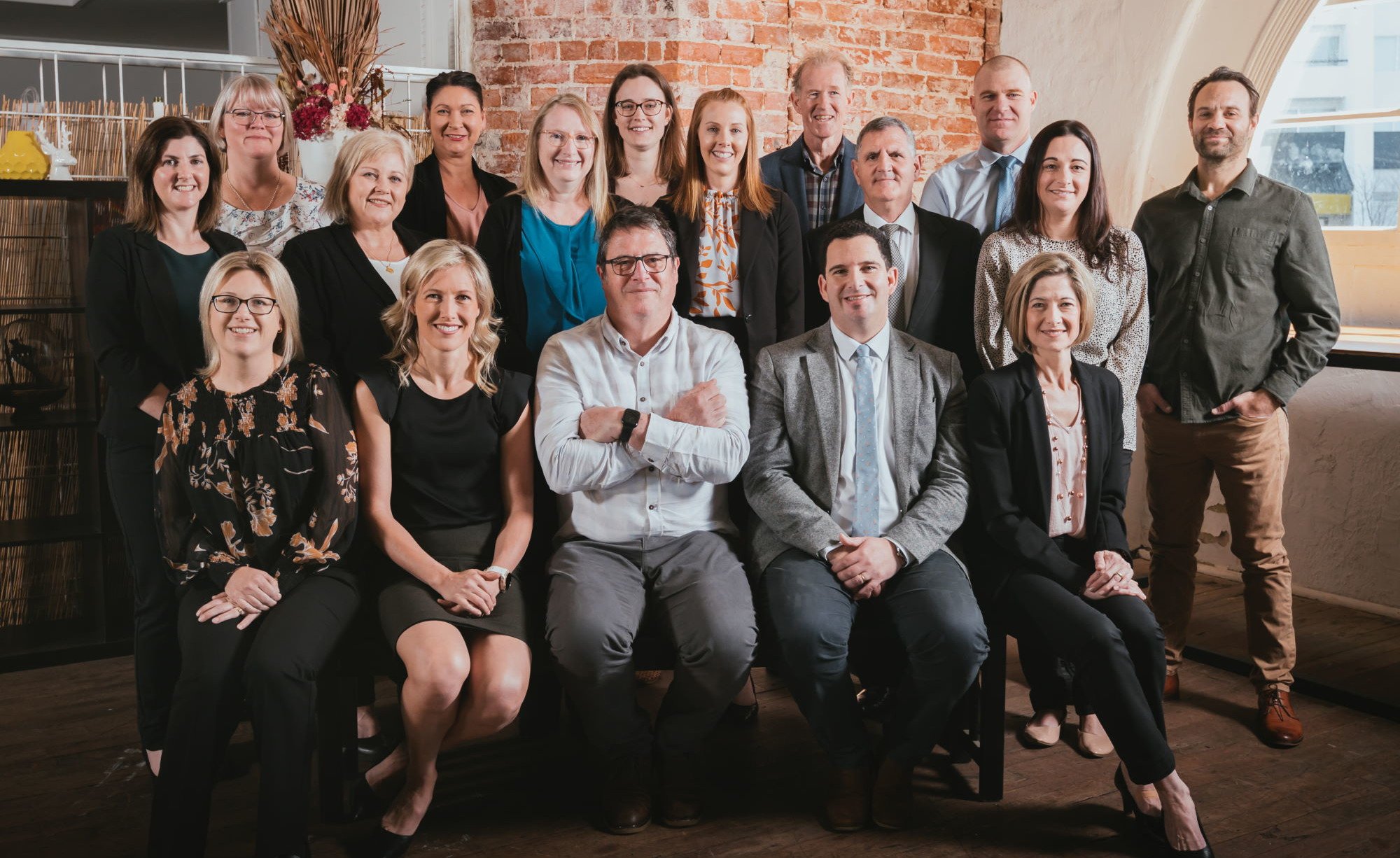 A casual group shot of the Marlston Forrest team, Bunbury.